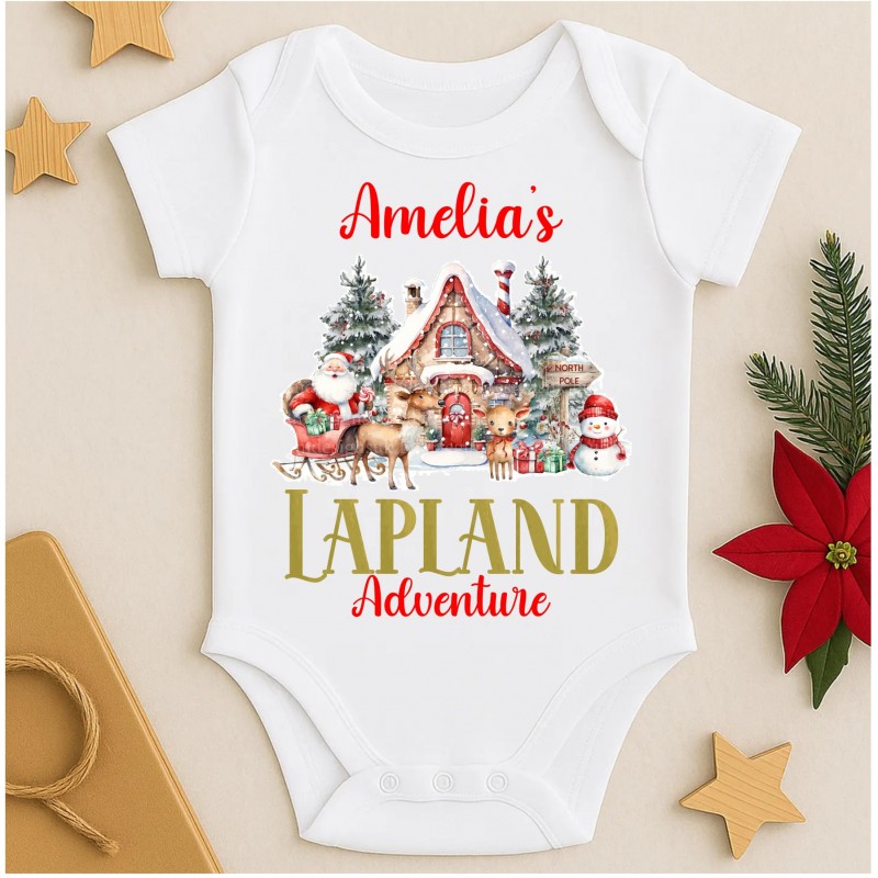 Personalised Lapland baby vest