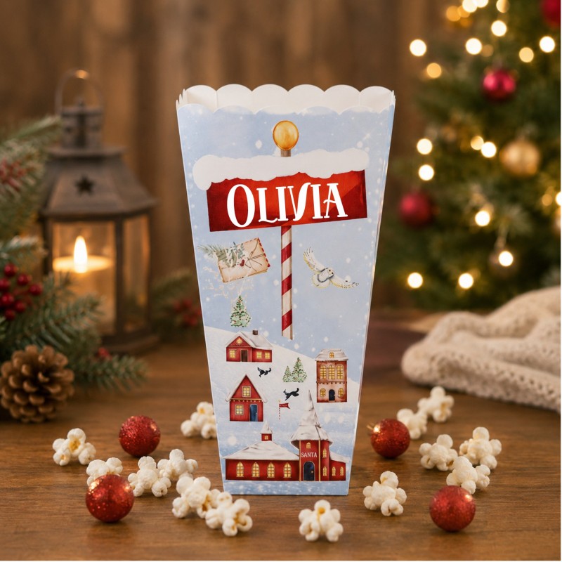 Personalized Lapland Popcorn Tub