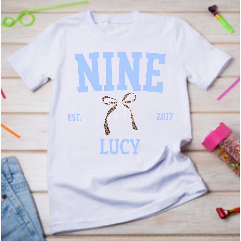 Personalised Birthday T-shirt Coquette
