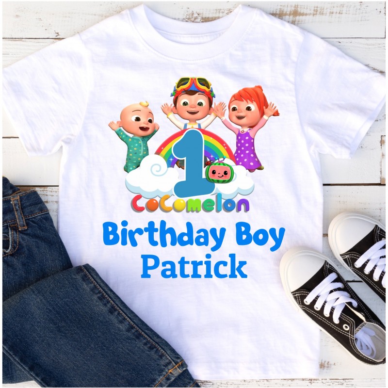 Personalised Birthday T-shirt Cocomelon