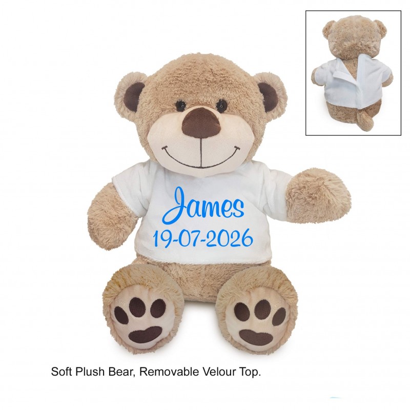 Personalized bear Small/Medium White