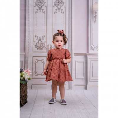 Girls Occasion Brown Dress