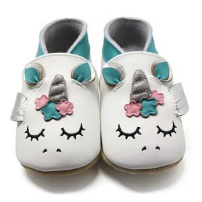 SOFT LEATHER BABY SLIPPERS...