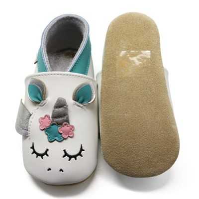 SOFT LEATHER BABY SLIPPERS... 2
