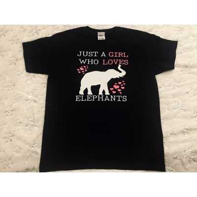 A girls who loves elephants