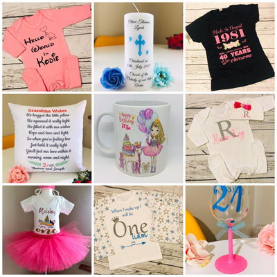 Personalized clothes and gifts